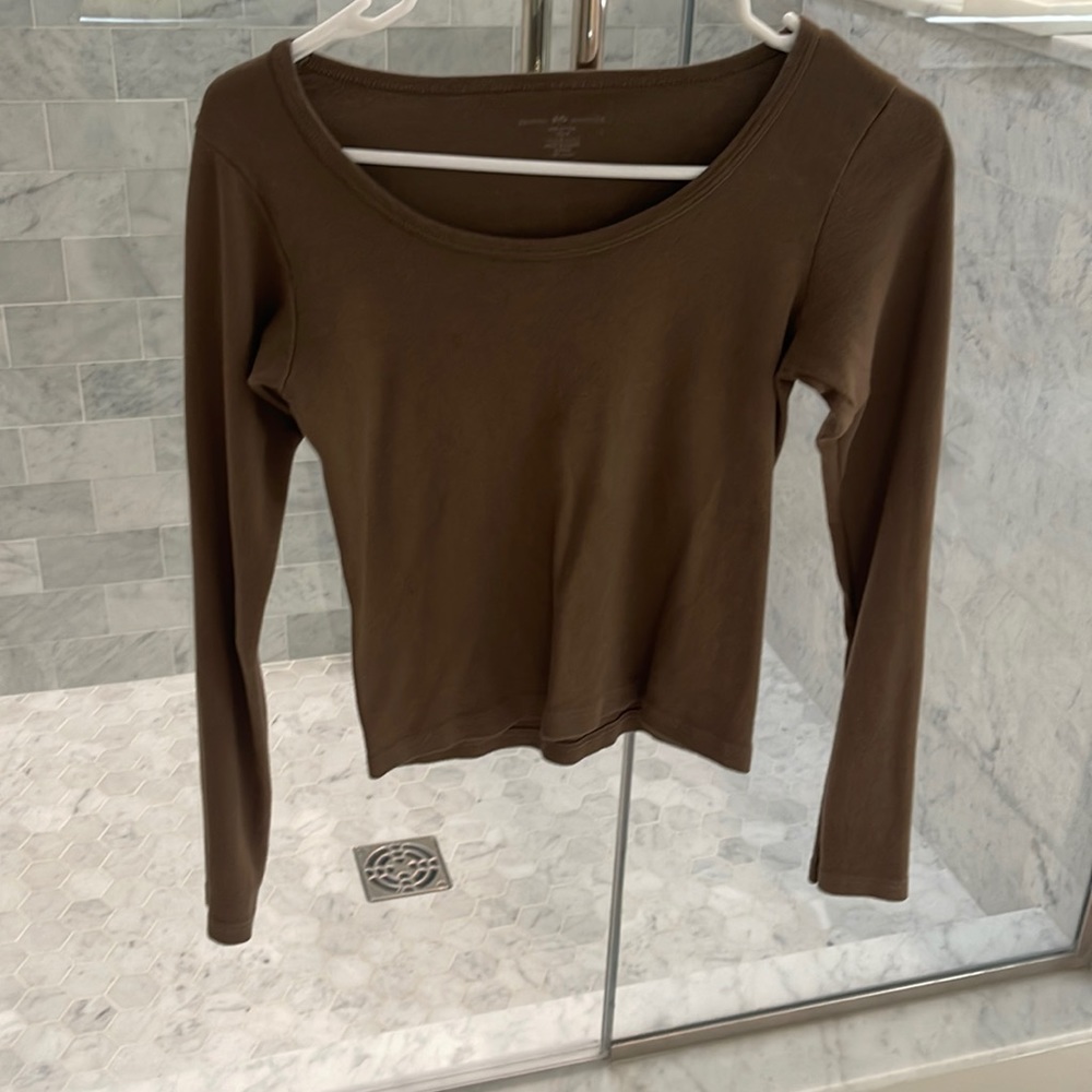 Brown brandy Melville top excellent condition